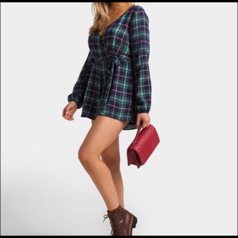 EUC Collection Tartan Romper